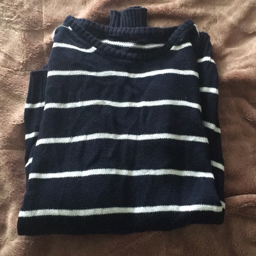 Striped blue sweater